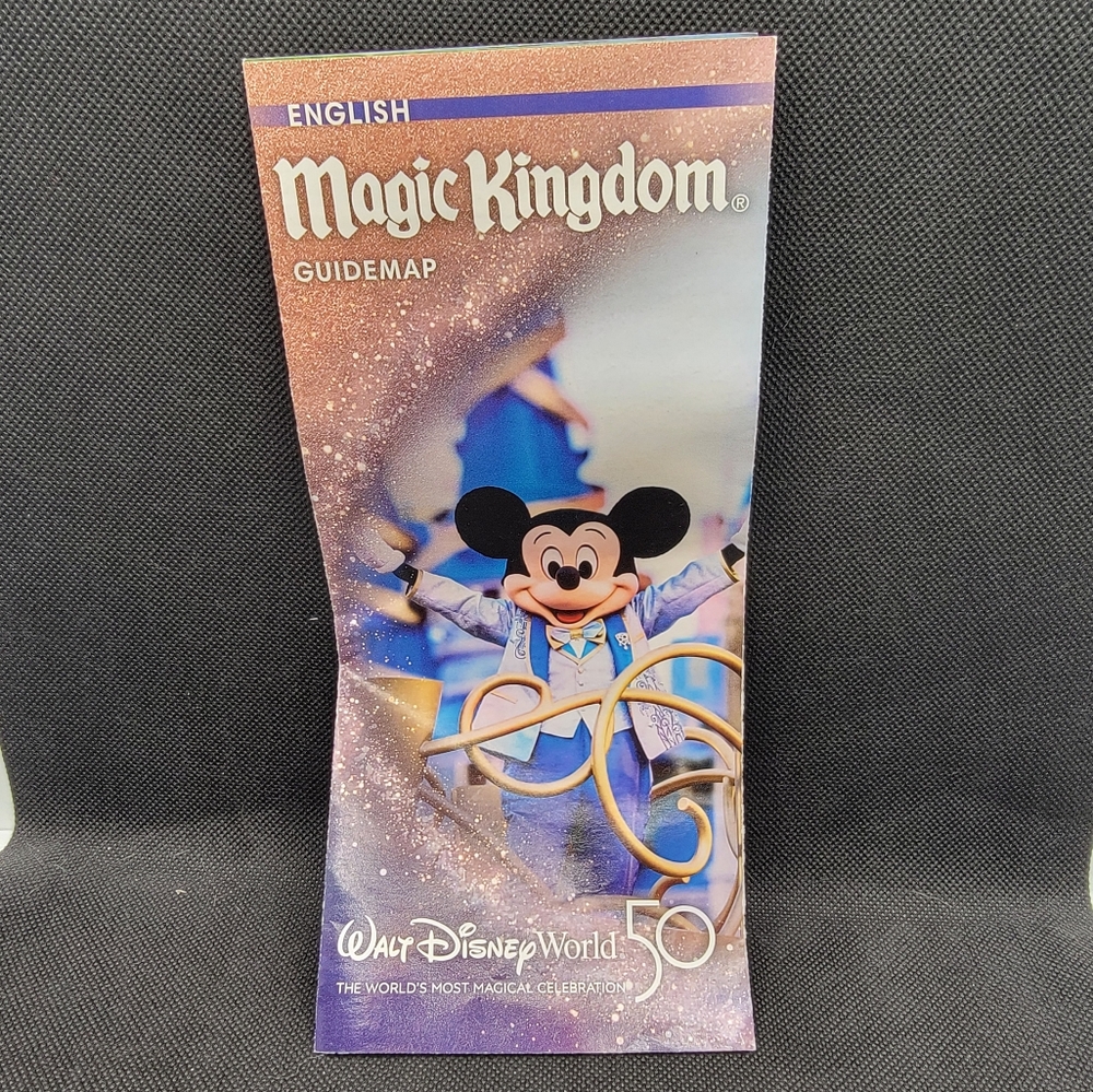 Walt Disney World 50th Anniversary Magic Kingdom Guide map